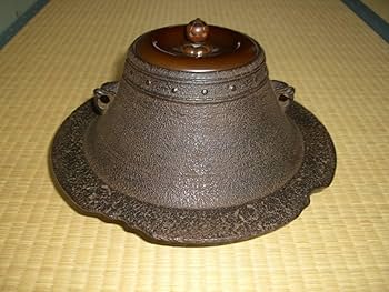 Amazon.co.jp: 茶釜 累座富士釜 如心斎好み。 風炉 鳳凰風炉 江