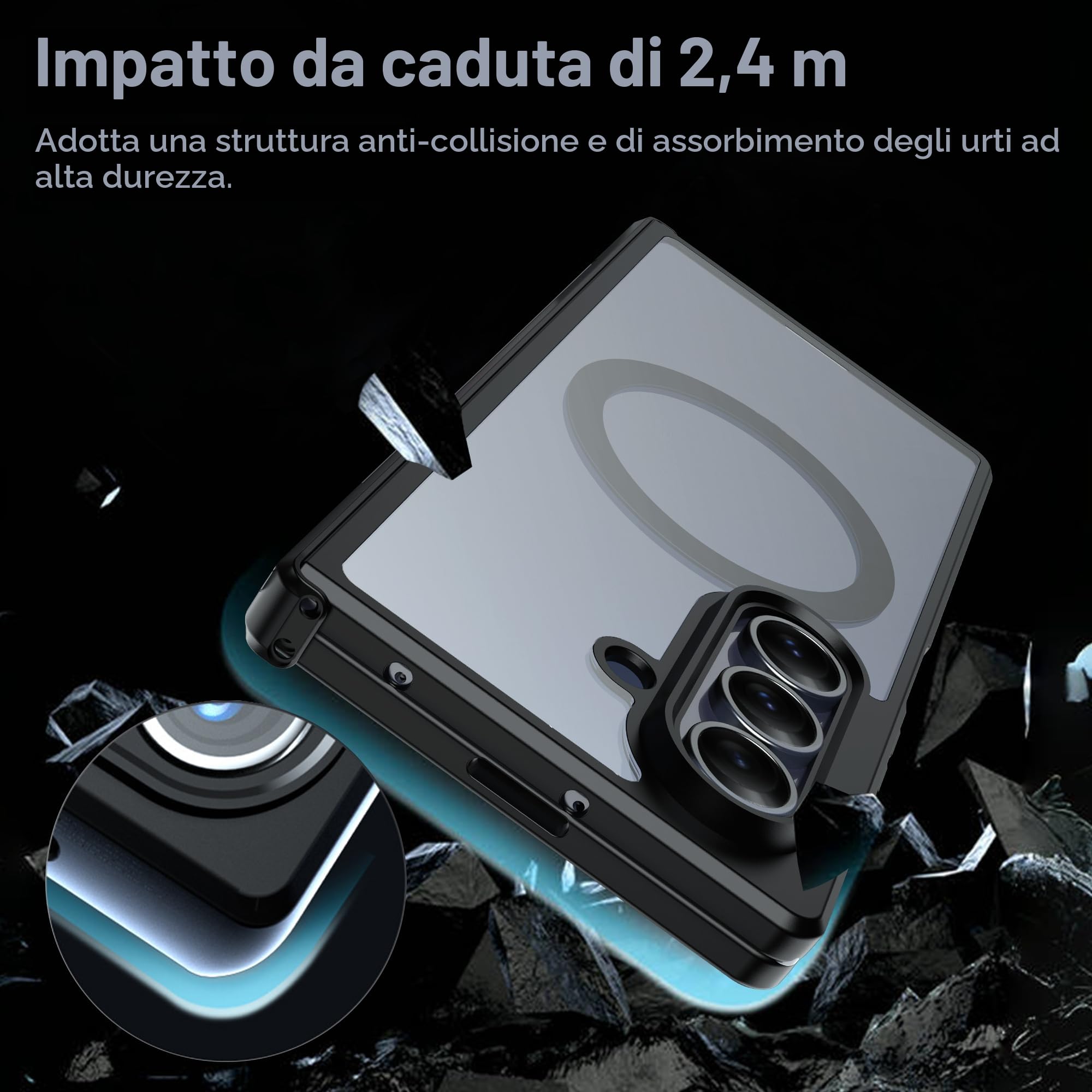 Tieeyivv Custodia per Honor 400 5G Cover con Vetro Temperato Pellicola Protettiva Case Custodia Transparent Sottile in TPU Morbido, Cover Protezione Anti-Caduta