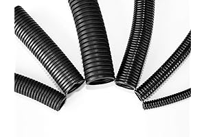 2 Inch Black Corrugated Perforated Non-Slit Polyethylene Wire Loom