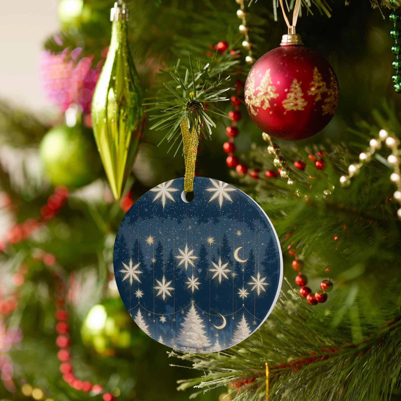 Amazon.com: LEOKOTI Christmas Ornaments 2024, Blue Christmas