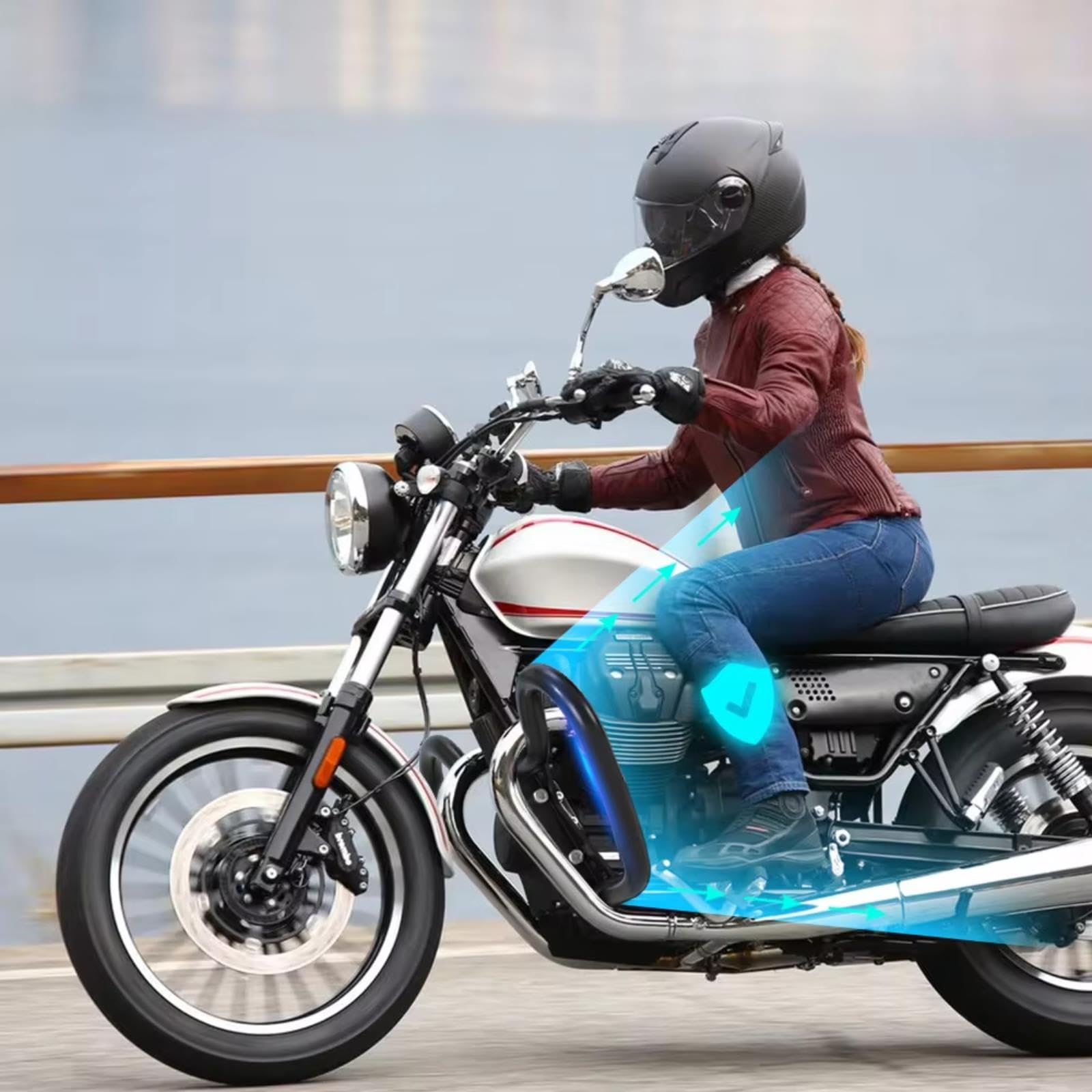 Paramotore Moto Paraurti Crash Bar Per Guzzi Per V7 Pietra 2016-2021