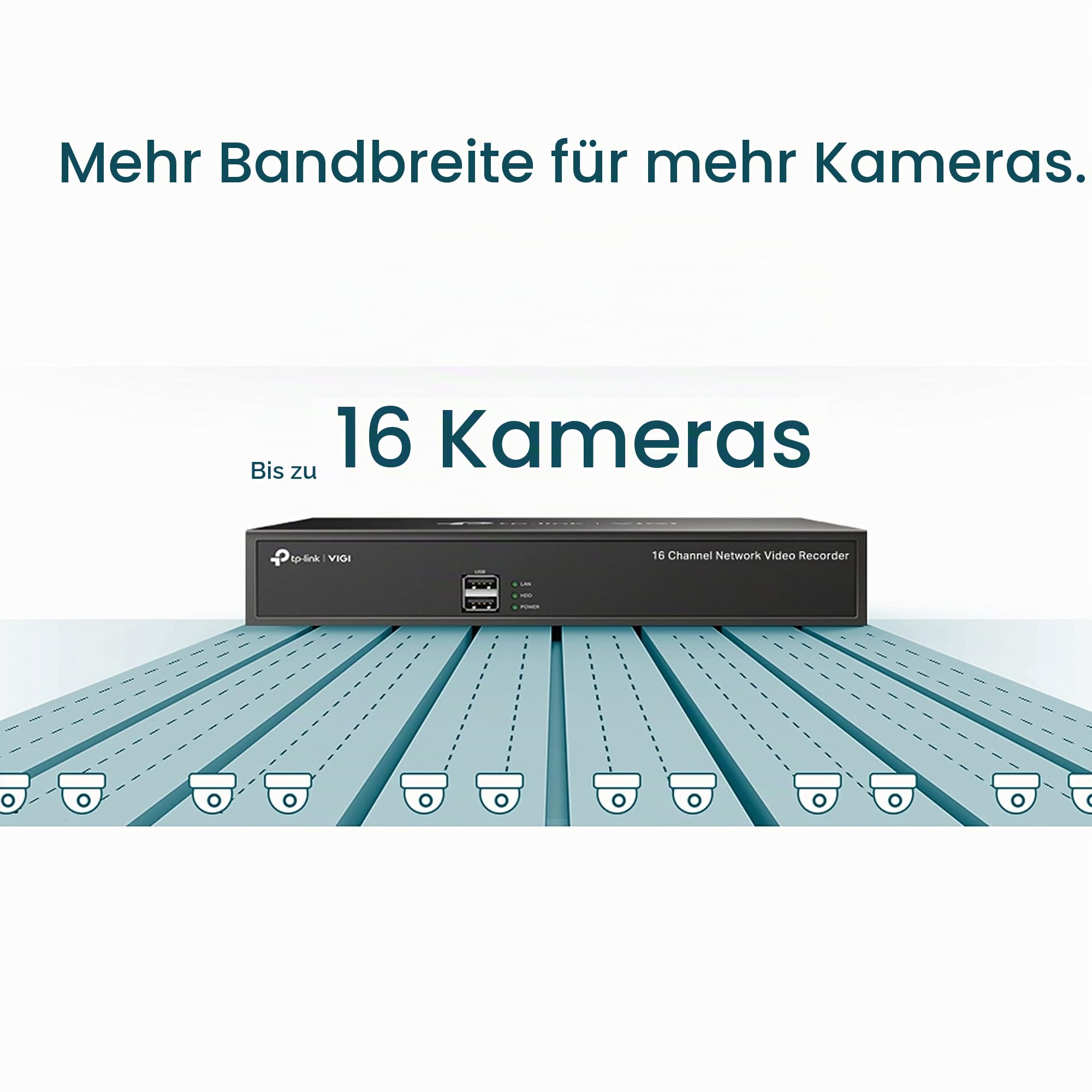 TP-Link VIGI NVR1016H 16 Kanal Netzwerk Video Recorder