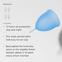 Vista 4 de Saalt Menstrual Cup – Reusable Period Cup – Made for Comfortable, Leak-Free Protection Up to 12 Hours – BPA & Latex Free – Includes Cup & Carry Bag