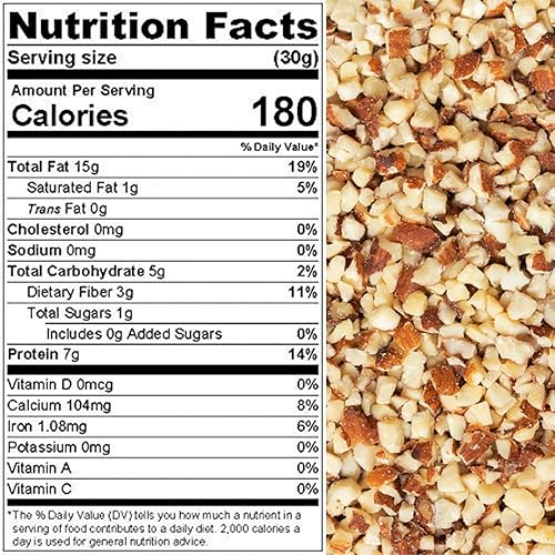 Vista 16 de Presto Sales LLC - Almendras, frescas y deliciosas, picadas pequeñas, crudas, perfectamente naturales, de calidad, frescas, ideal para adultos