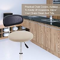 Vista 7 de Tatuo Fundas de asiento de taburete de bar redondas, fundas de cojín lavables, fundas elásticas para sillas de bar para sillas de 14 a 17 pulgadas