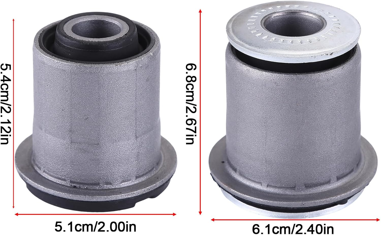 8PCS Front Upper/Lower Control Arm Suspension Bushing Kit Compatible for Tacoma 1995-2004,for 4Runner 1995-2002 Land Cruiser Prado 90 Hilux 48632-35080, 48061-35040, 48061-35050