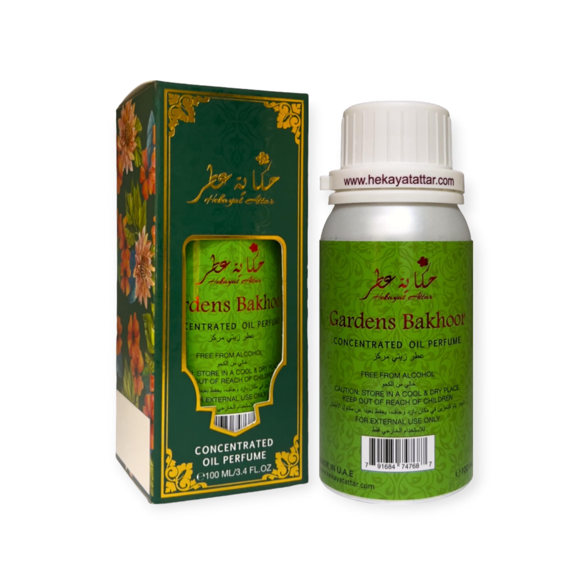 GARDENS BAKHOOR 100ML CONCENTRATED PERFUME OIL | Heritage Collection by Hekayat Attar