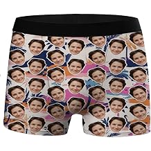 Custom Underwear for Men Boyfriend Husband Personalized Boxer Briefs with Photo Face Novelty Valentines Day Gifts