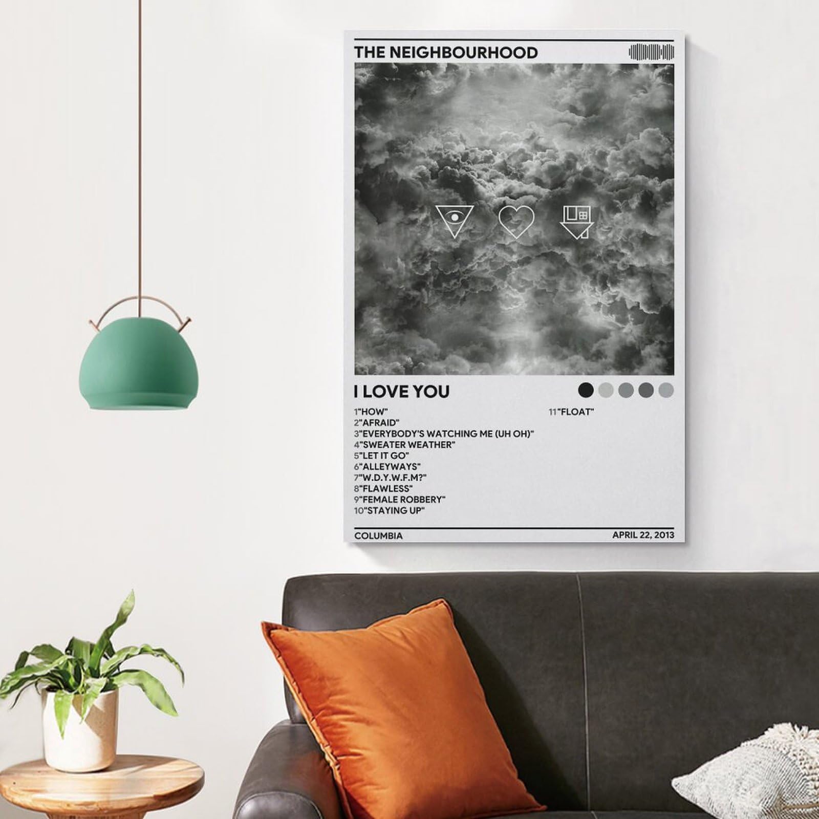 ☆I Love You☆ Vintage Poster R&B Rock Retro Pop Rock Poster – Vintage 80s New Wave Art for Classic