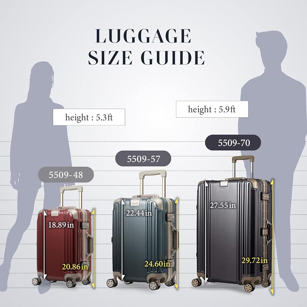 Amazon.com | LEGEND WALKER Durable Aluminum Frame Luggage 21-inch