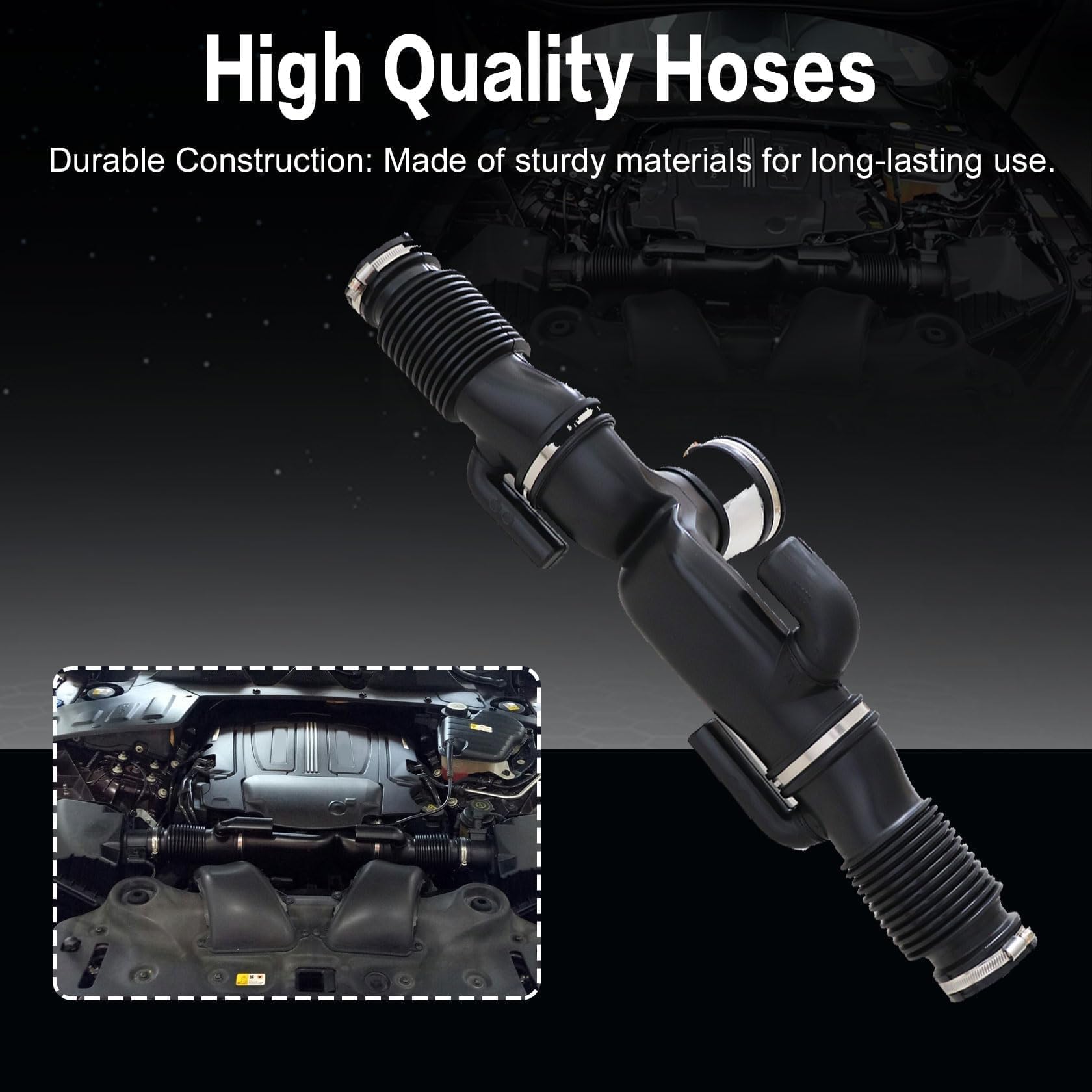 AIR INTAKE RESONATOR HOSE For JAGUAR XJ XJL 3.0L RWD 2013 2014 2015