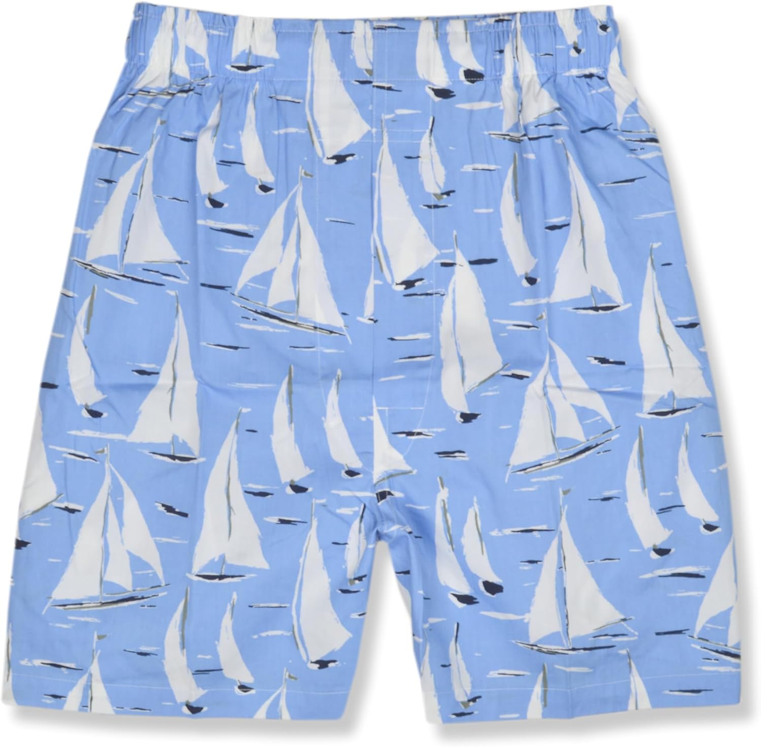 Brooks Brothers Men's Traditional Fit Painted Boats Prints 100% Cotton Boxers Shorts,