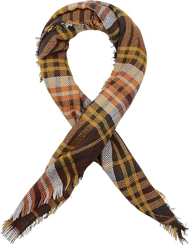 Miniatura 2 de American Trend Bufandas para mujer, bufanda triangular de invierno, bufanda clásica a cuadros, bufanda cálida, bufandas suaves, chal de punto