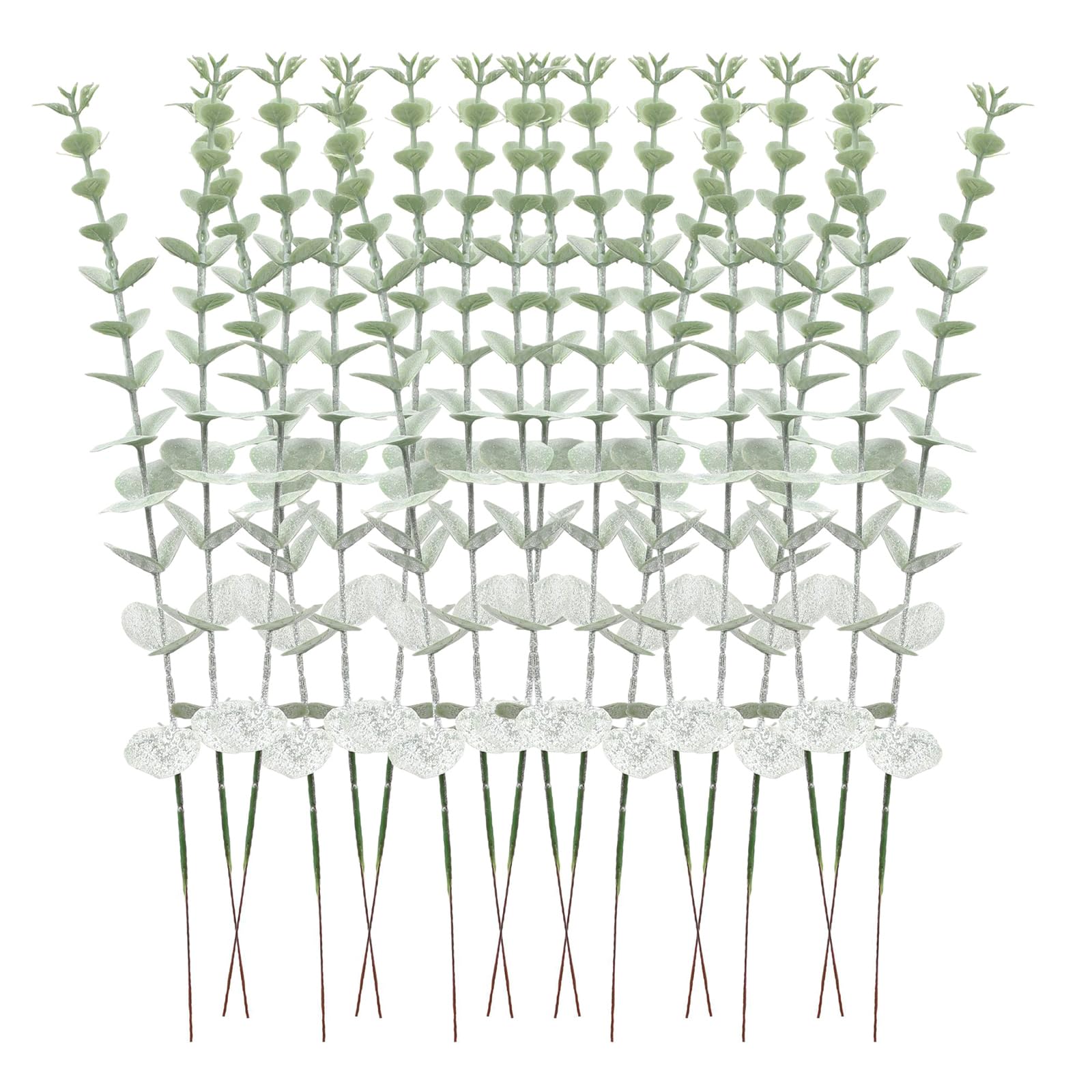 Artificial Greenery Picks Bundle, 24 Piece Faux Foliage for Vase Filler, Centerpiece Decor and Home Arrangements Faux Greenery Picks Bundle Artificial Foliage Vase Filler Centerpiece Decor Home Table