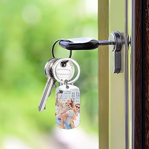 Miniatura 3 de Llavero personalizado con foto personalizadatextoetiqueta de perro, decoraciones personalizadas, regalos de Navidad