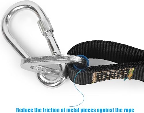 Miniatura 4 de Aoneky Negro 40 '' Pesado Saco de boxeo Percha Correa para Boxeo y MMA - Correa colgante