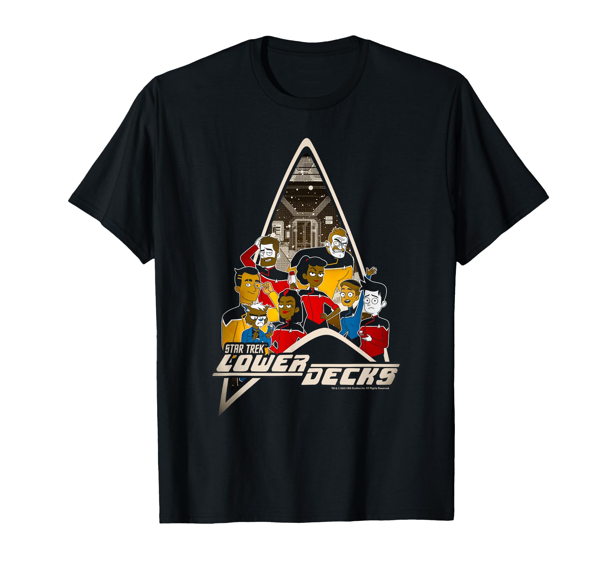 Star Trek: Lower Decks Full Crew Poster T-Shirt