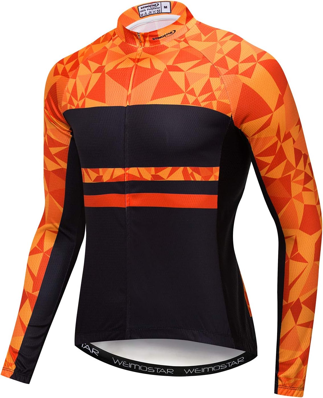 Weimostar Men's Cycling Jersey Short Sleeve Bike Clothing Multicolored Diamond