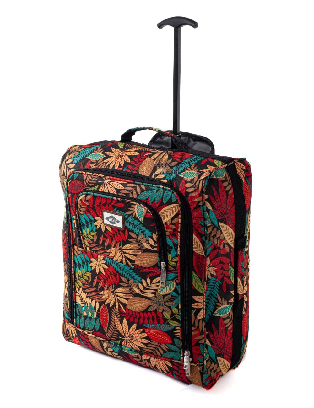 Handgepäck Rucksack Koffer 55x40x20 cm | Leichter 2-in-1 Flugzeug Kabinengepäck Reisekoffer (Kabinentrolley) 40 L mit Rollen und Schulterträger (auch als Rucksack nutzbar) (Hawaii)