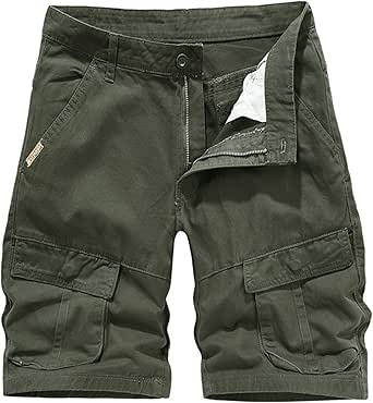SRZYMJ Cargo Shorts Herren 3XL - Baumwolle Baggy Shorts Für Sommer