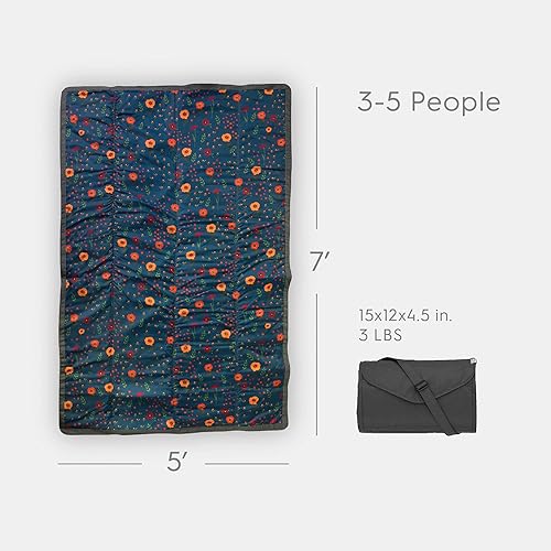 Miniatura 64 de Little Unicorn - Manta para exteriores o interiores, diseño soleado, 100 % poliéster, impermeable, fácil limpieza y transporte, para bebés o niños