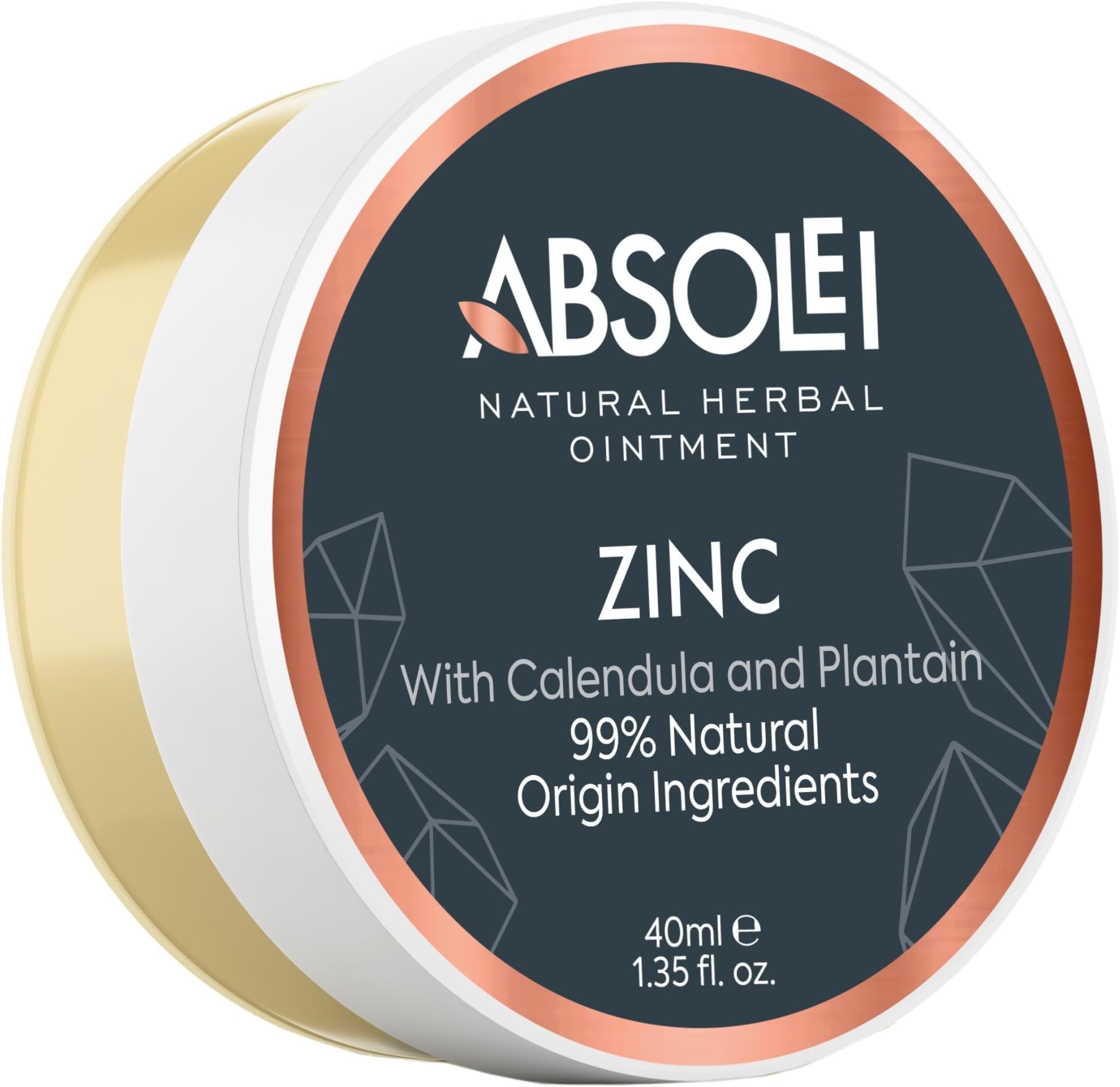 Zinc Oxide Ointment, Natural Ointment for Itching and Rashes with Calendula and Plantain, 40 ml (Pack of 1)