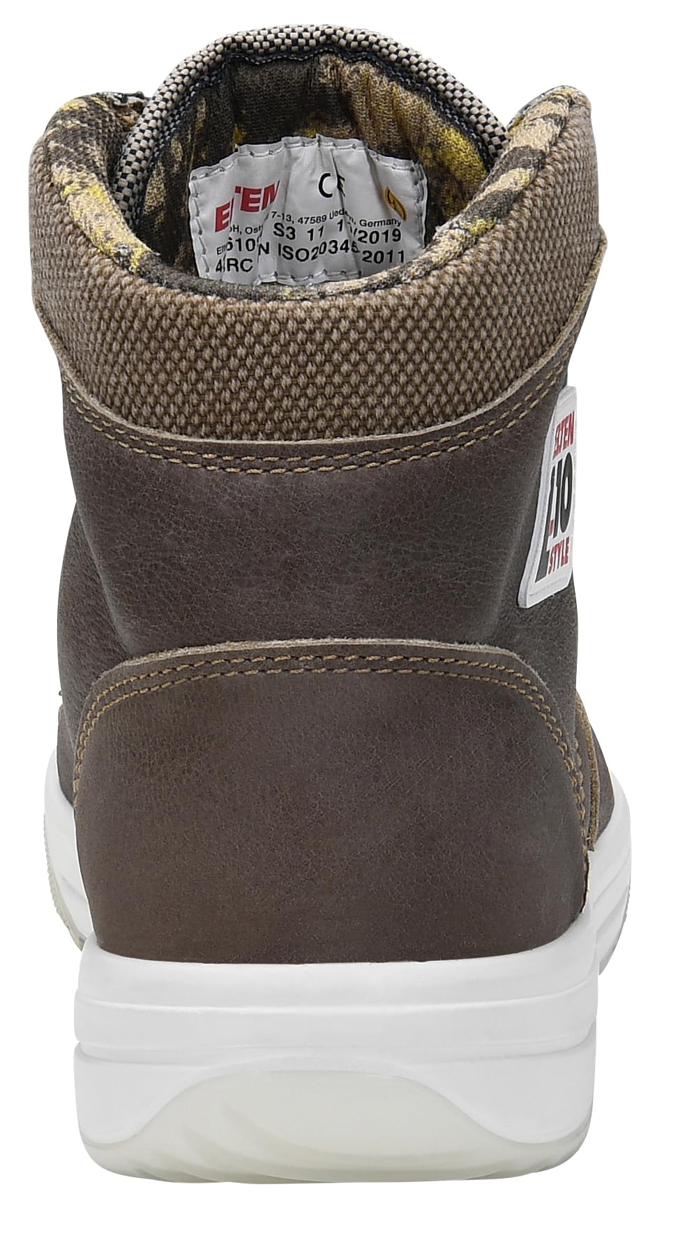 ELTEN Obuwie ochronne Emotion ESD S3, męskie, sportowe, sneakersy, lekkie, brązowe, stalowe noski - rozmiar 42
