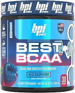 BPI Sports Best BCAA Peptide Linked Powder Blue Raspberry, 300 gm: Buy ...