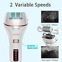 Vista 4 de Removedor de callos eléctrico para pies, limpiador de pies de largo tiempo de servicio, limas de pie electrónicas recargables, herramientas