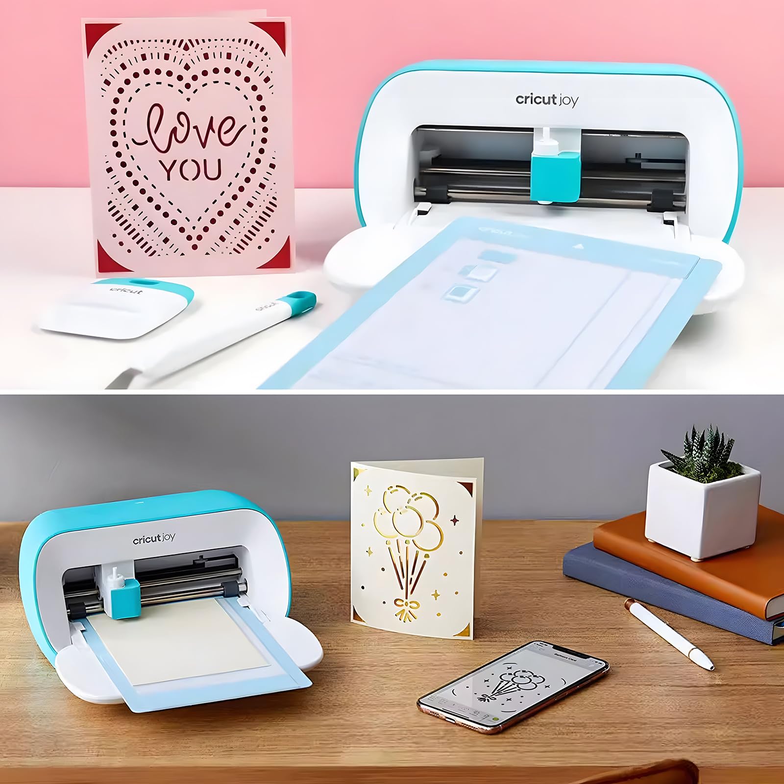 lalago 6 stuks 45° snijmessen voor Cricut Joy, met houder, Cricut