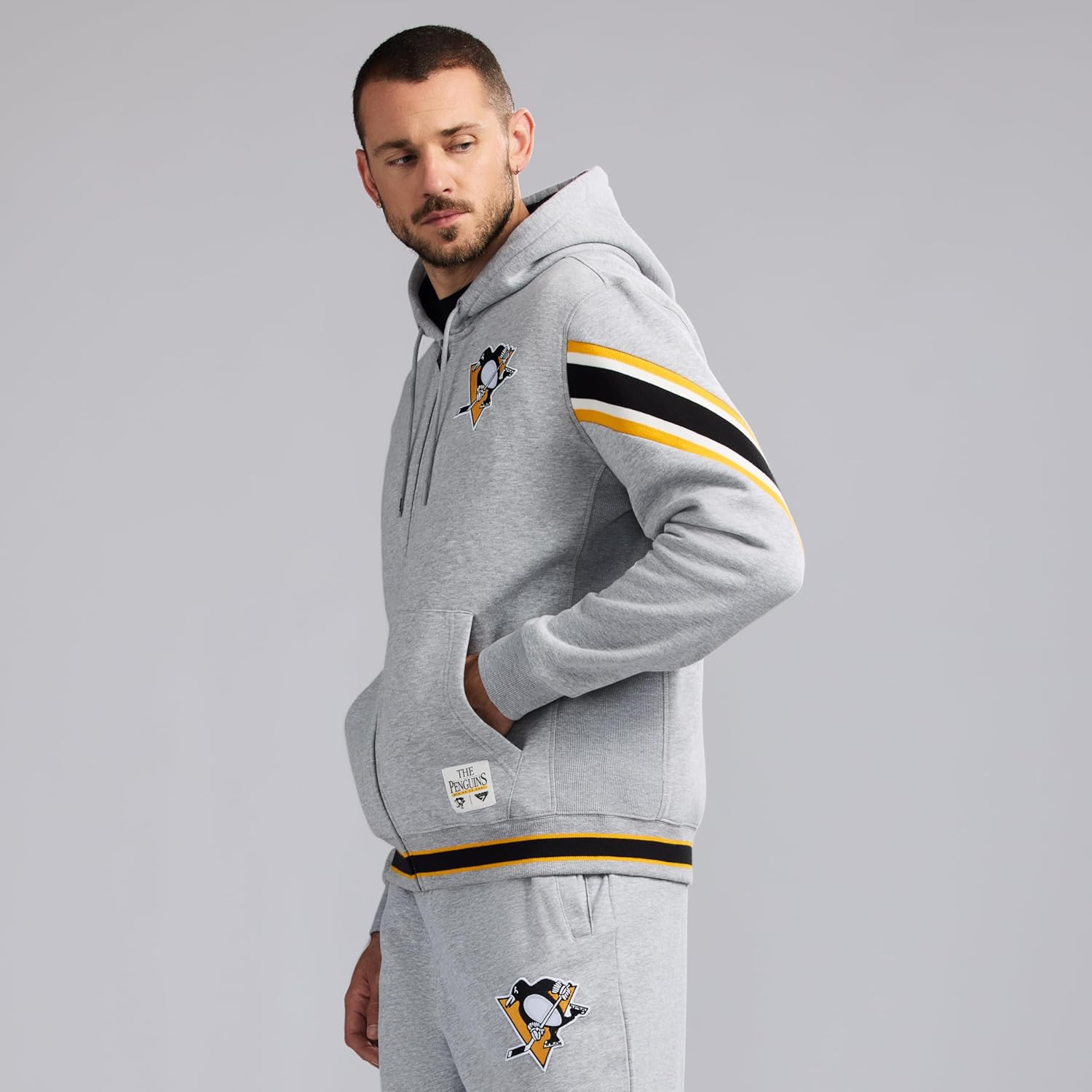 GAME 7 NHL mens X Nhl Men's Officially Licensed Long Sleeve Zip Up Hooded Fleece Sweatshirt - Image 2