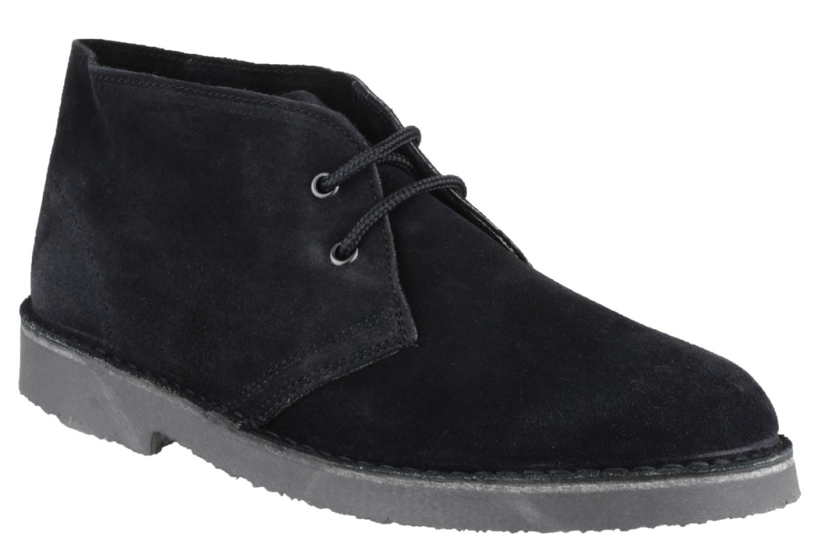 Cotswold Ladies Sahara Boot Black Suede Lace Up Desert Boot 5