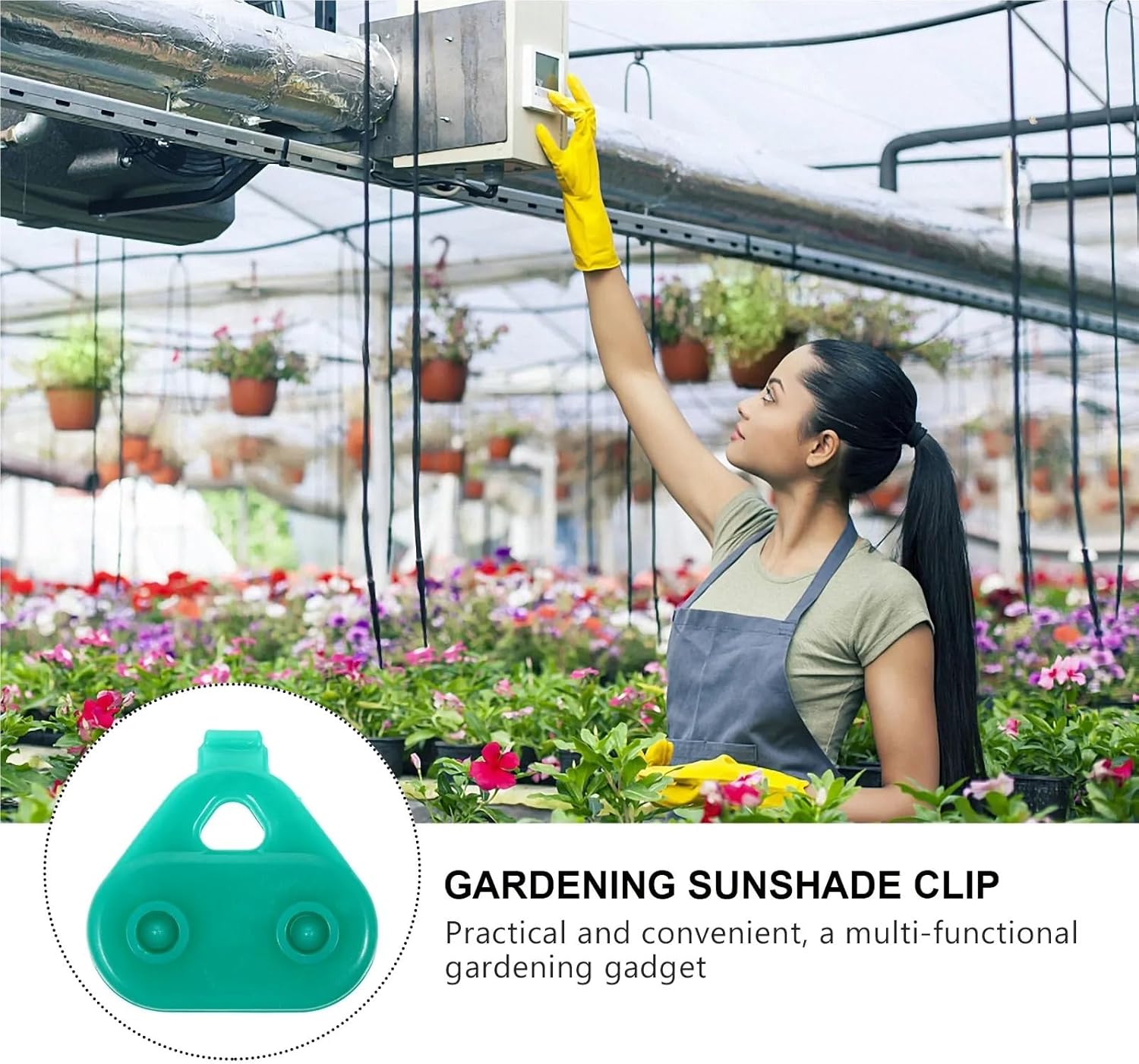 Sunscreen Net Clips 100 Pcs Shadow Awning Fix Clamps Triangle Reusable Clips for Sunshading Greenhouse Cloth & Outdoor Garden Buildings for Mesh Or Thin Sun Shade Net