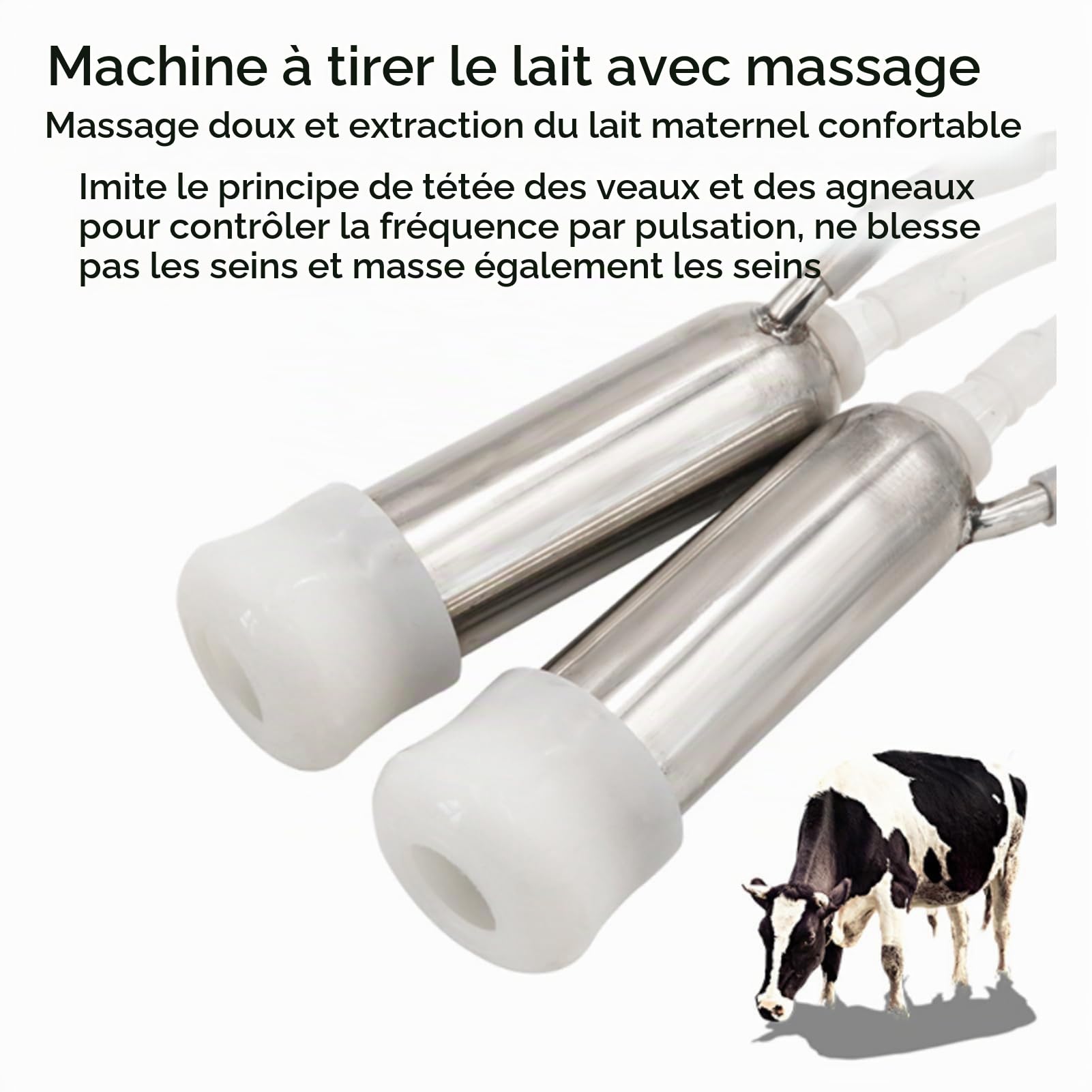 Machine de Traite à Pulsation Rechargeable, Trayeuse Électrique Portable pour Chèvres et Vaches, Pompe à Traire Automatique Batterie, Équipement de Traite pour Petite Ferme,Sheep,5L