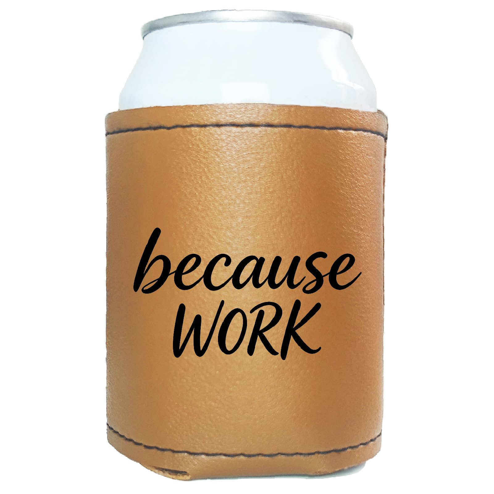 Funda de cuero para cerveza y enfriador de latas original para papá