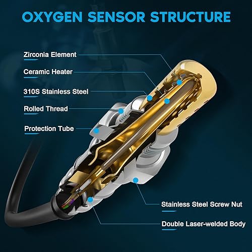 Miniatura 2 de ECCPP Sensor O2, compatible con Toyota Camry 1994-2017 para Toyota Sienna 1998-2000 para Toyota Rav4 2006-2018 para Lexus ES300 Sensor de O2