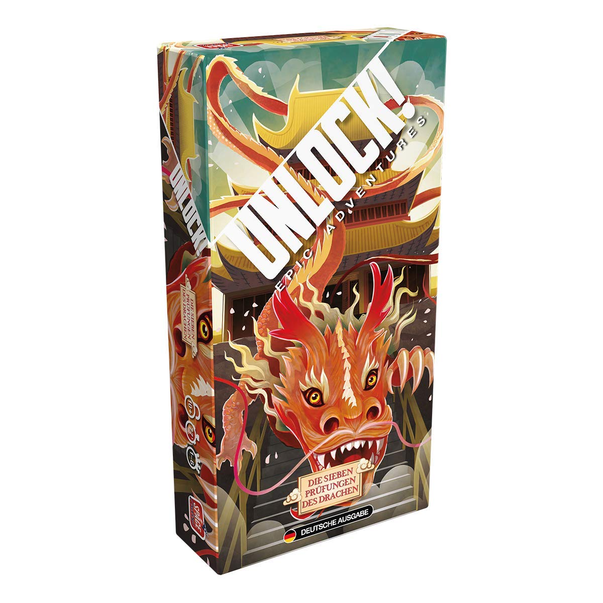 Asmodee Unlock! - The Seven Exams of the Dragon, Connoisseur Game, Puzzle Game, German