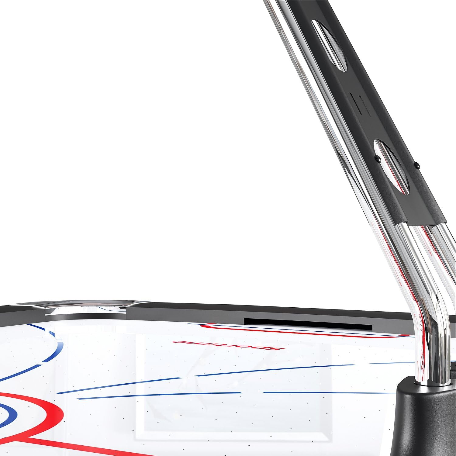 Sportime Airhockeytisch Blizzard | Freizeit Airhockey-Tisch mit Luft-Gebläse, Elektronischem Zähler, 4X Schlägern, 6X Pucks | 116 kg | 213x122x81cm | Einsatzbereiche Privat