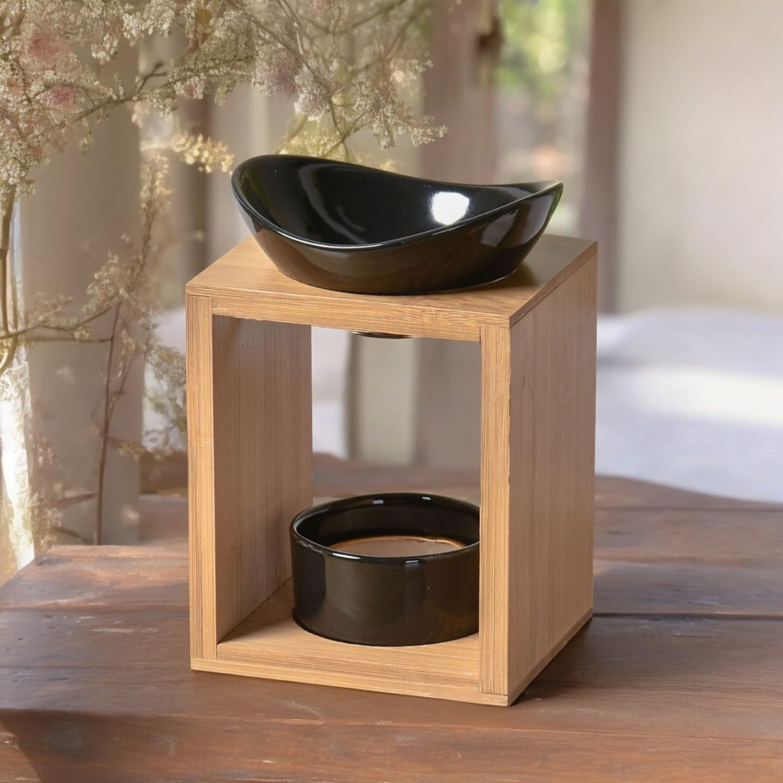 Zen'Aroma – Quema de Perfume Natural Kalos – Quemador de aceites Esenciales, Fondants perfumados, Cuadrado de Cera perfumados – difusión por Calor Suave – aromaterapia – Objeto Decorativo y