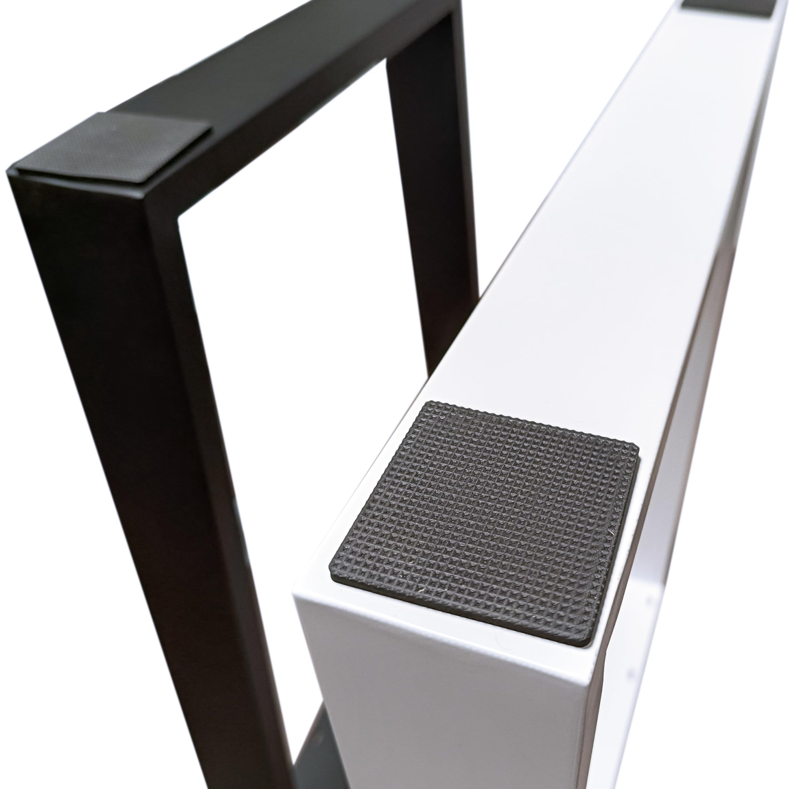 Patas para Mesa Trapecio Negro Pack 2 | 58×71 cm | Carga 125 kg | Fieltros Antideslizantes Incluidos | Comedor Escritorio Oficina