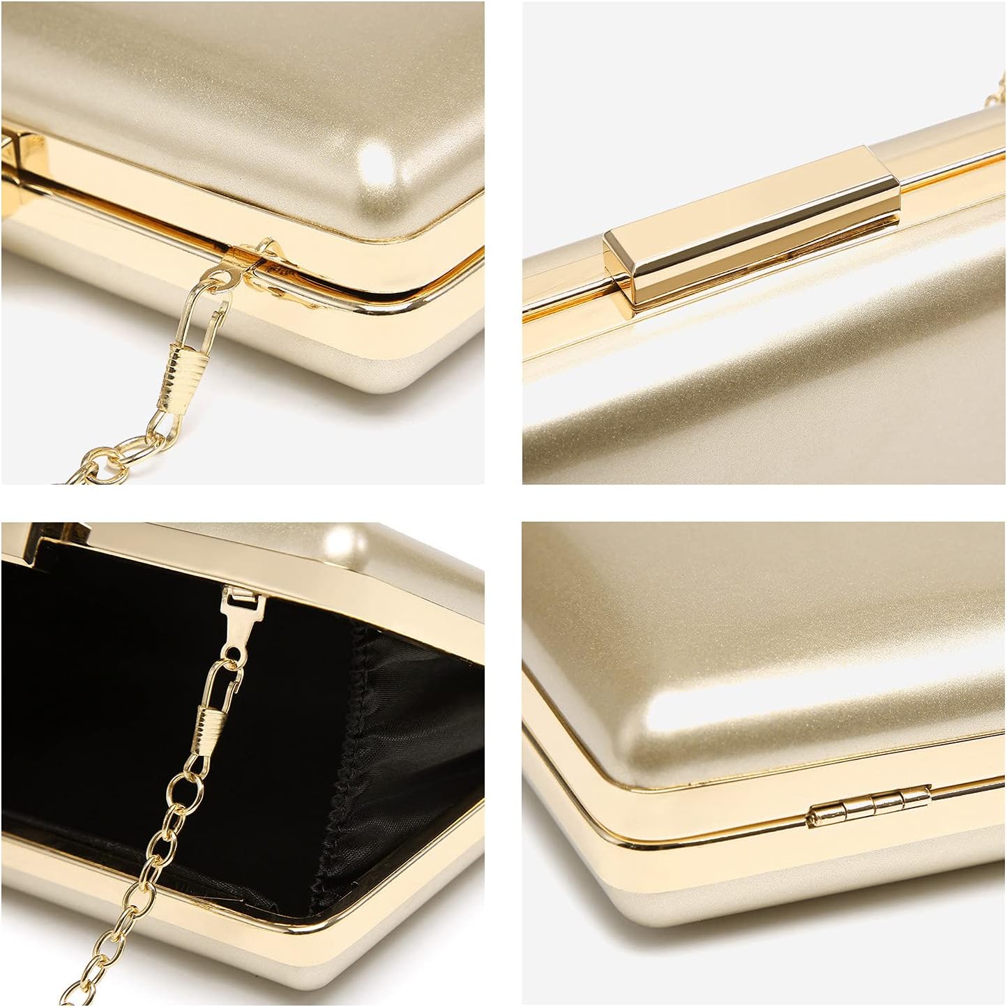 Dasein Women Evening Purses Clutch Bags Formal Party Clutches Wedding Purses Cocktail Prom Handbags - Image 7
