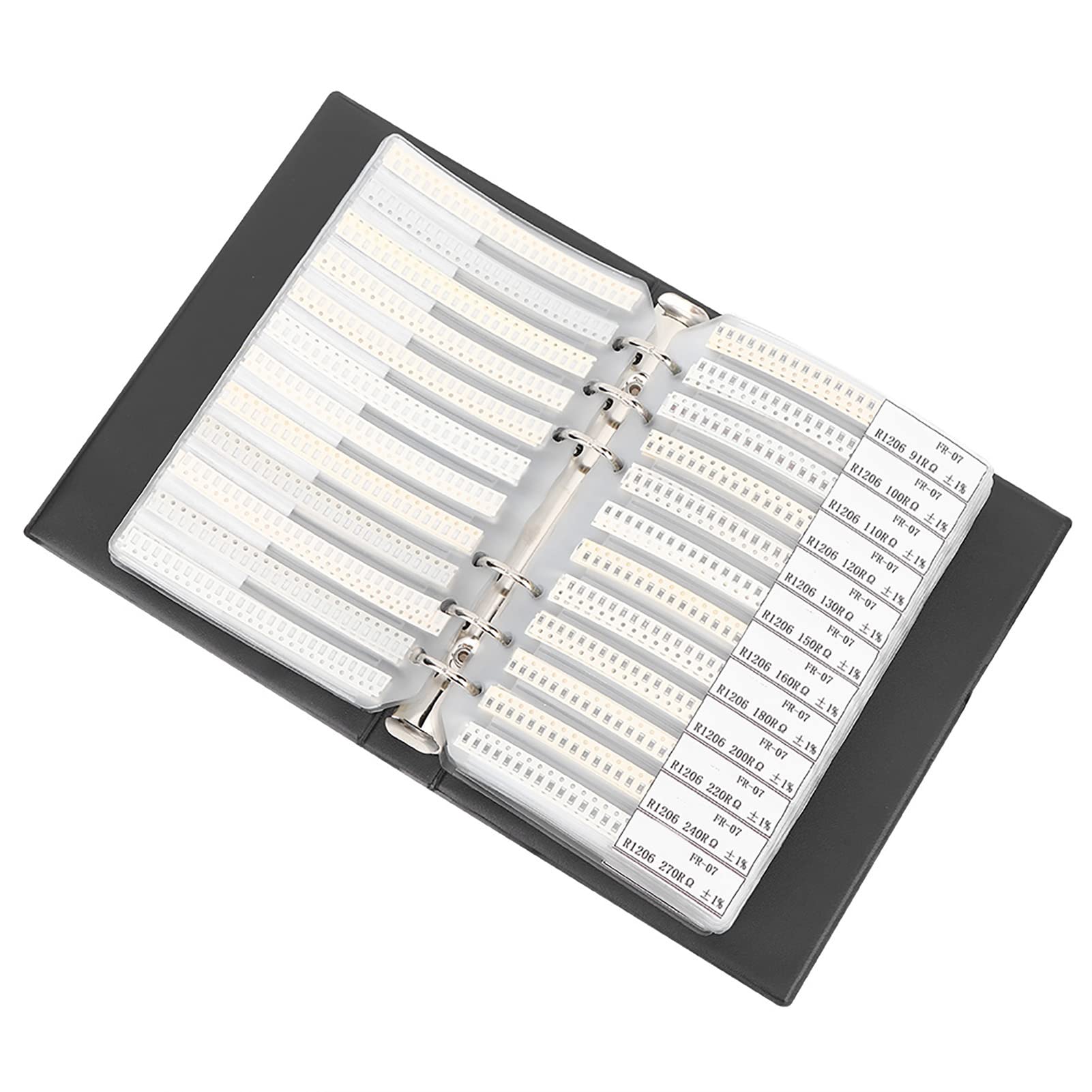 1206 Serie 170 Resistori Assortimento di Campionamento, Accessori Elettronici in Plastica di Plastica, con Pregiata Fattura e Chiara Classificazione, per Professionisti