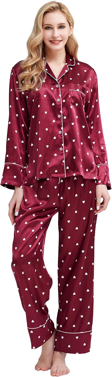 Satin sleepwear pajamas set Outlet