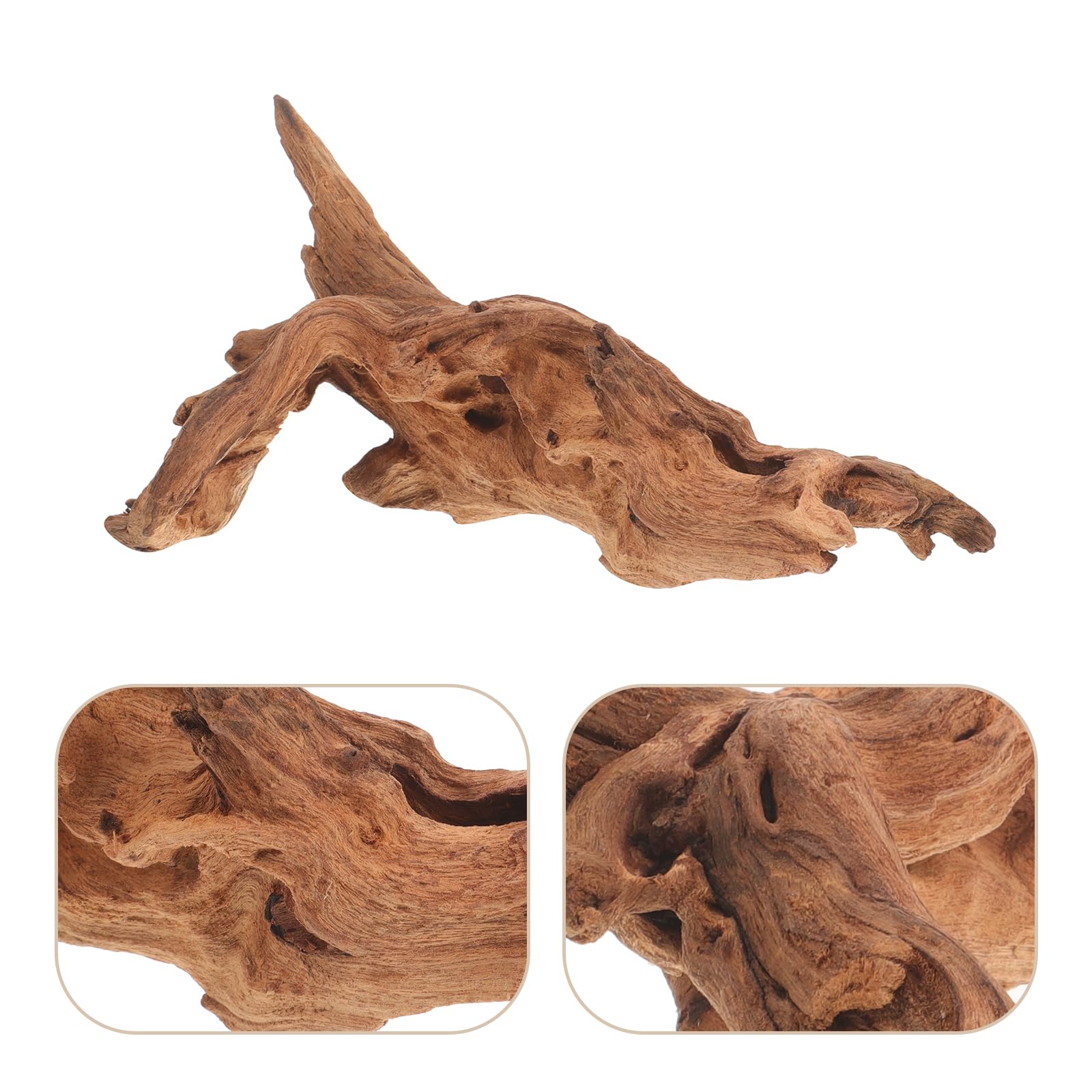 FOMIYES Legno sommerso per acquario, legno di mangrovie naturale, per acquari, legno morto per acquari, decorazioni in legno, ananas e legno morto ornamenti in legno
