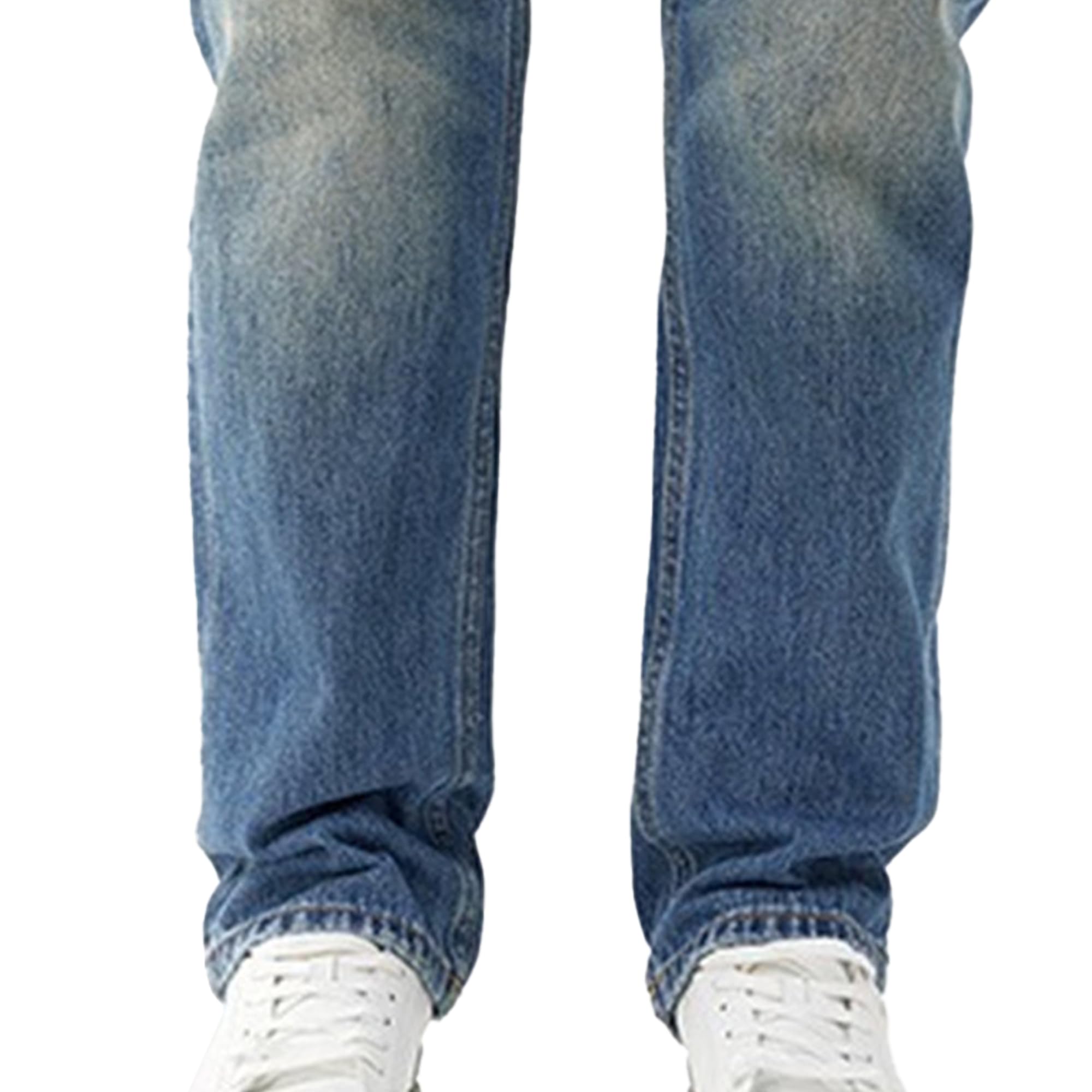 Jeans da uomo classici a gamba dritta Bootcut Slim Fit Vintage Denim Pant per gli uomini Regular Jeans a 5 tasche