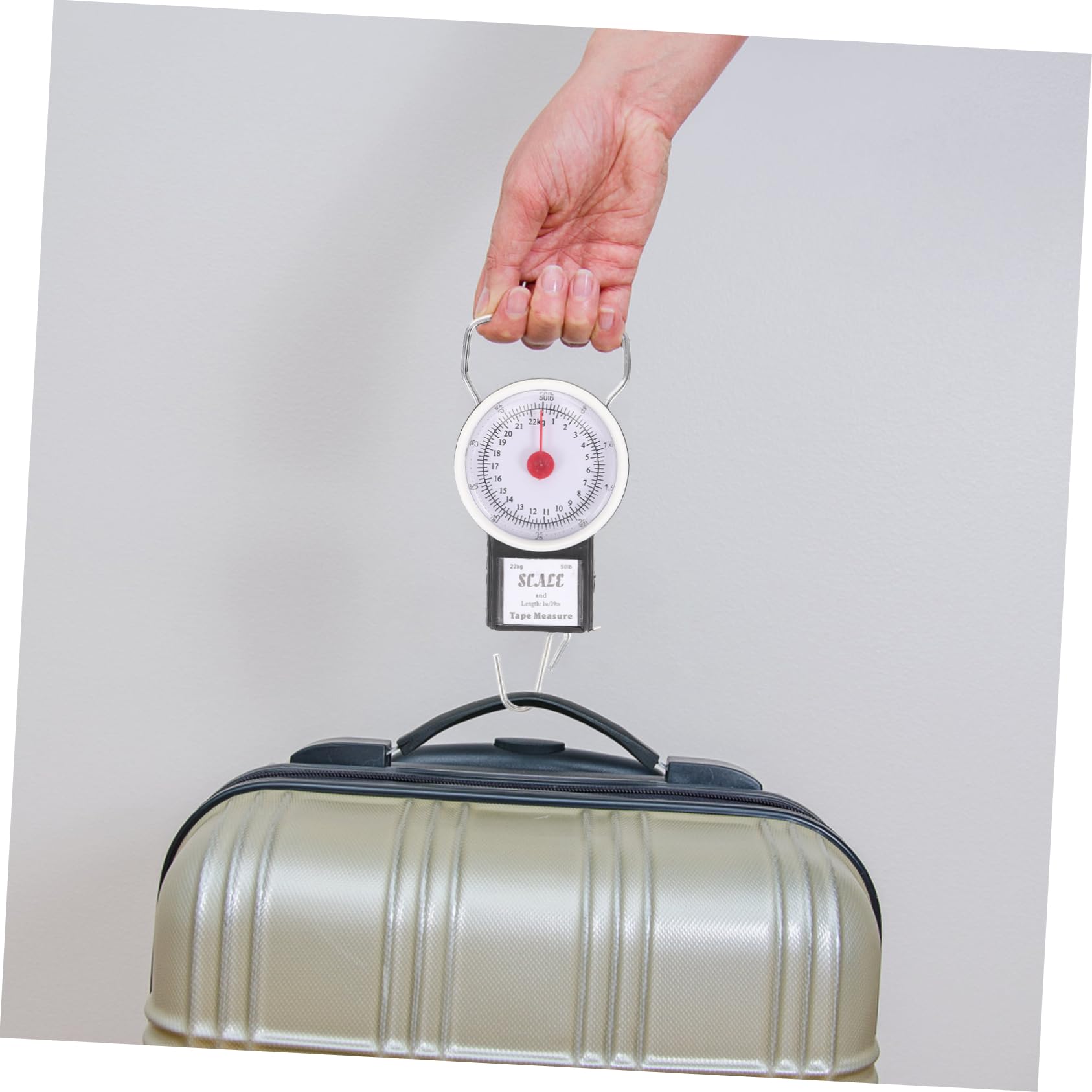 BESTonZON 5 Pièces Balance à Suspendre Portable Pèse Bagage Pratique avec Crochet pour Voyage Camping et Shopping