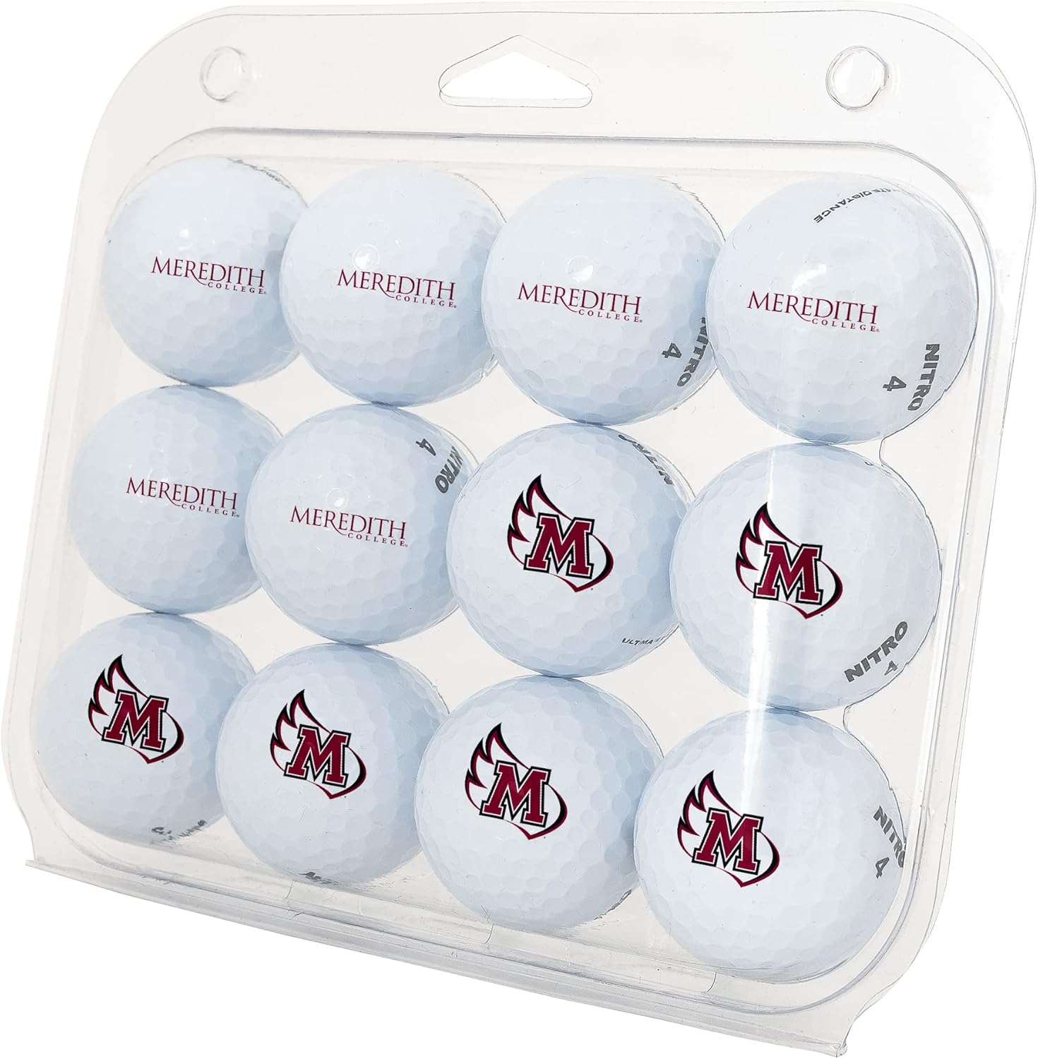 Desert Cactus Meredith College Golf Balls 12 Pack – MC Avenging Angels Full Color Dozen – Officially Licensed Sport Team Accessory