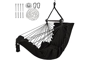 Premium Hammock Chair with Cushions and Neck Pillow