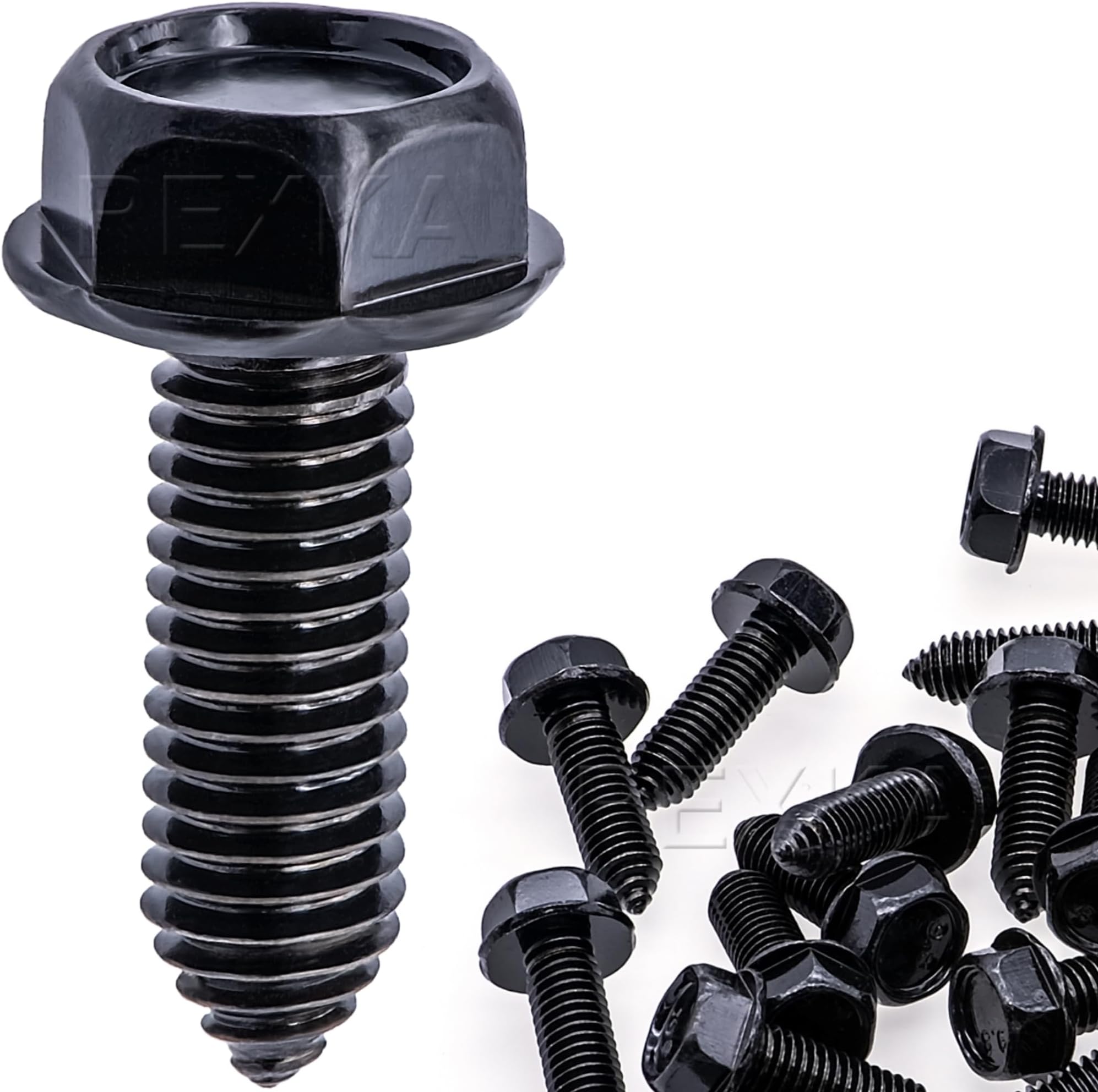 Rexka 10pcs M8-1.25 x 25mm Hex Washer Head Screw Body Bolts 11503632 for GM Chevy Buick Trucks - Multipurpose Fender Bumper Seat Hood Parking