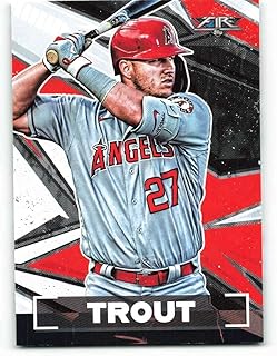 2021 Topps Fire #1 Mike Trout NM-MT Los Angeles Angels Baseball MLB